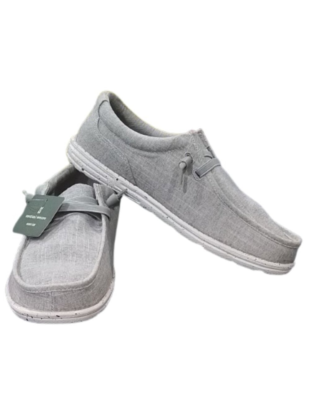 Men's Mutual Weave Union Memory Foam Casual Slip On Shoes - Grey - 9.5 - NIB